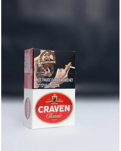 Thuốc lá Craven Classic mèo đỏ (cây 10 bao)