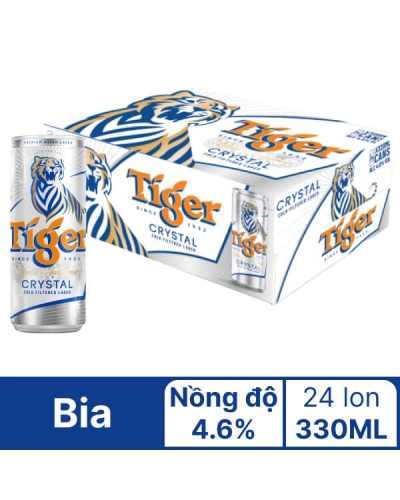Bia Tiger bạc (thùng 24lon *330ml)