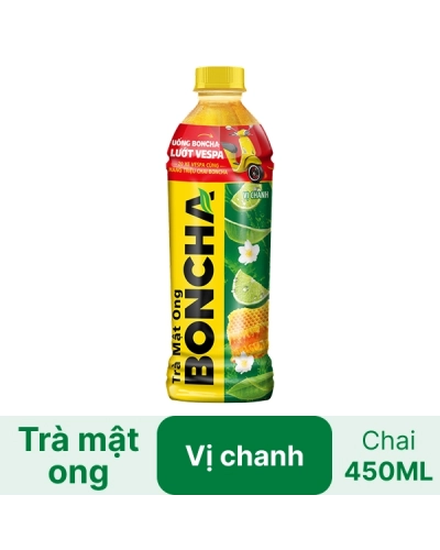 Trà mật ong Boncha vị chanh (chai x 450ml)