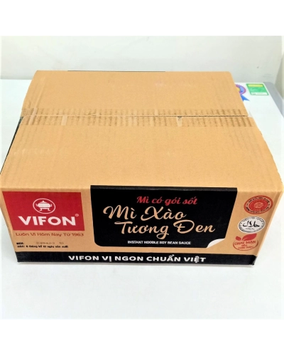 Mì trộn tương đen Vifon (Thùng 18 hũ 90g)