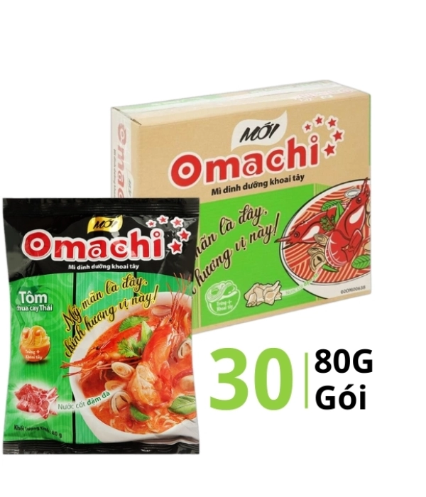  Mì Omachi tôm chua cay thái (gói x 80g)