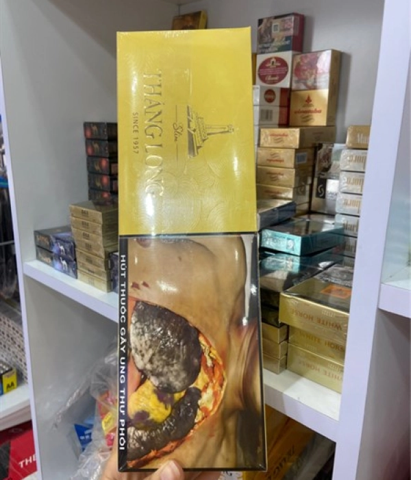 Thuốc lá Thăng Long dẹt vàng (cây 10 bao)