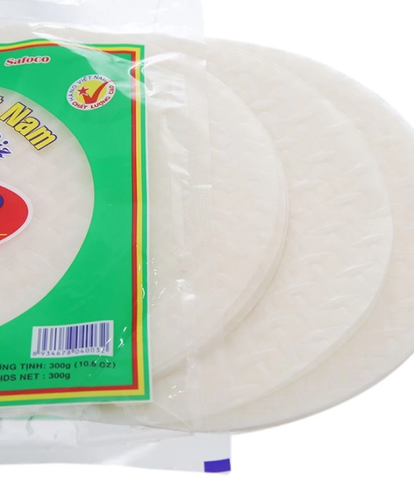 Bánh tráng Việt Nam Safaco 22cm (túi 300g x 60 lá)
