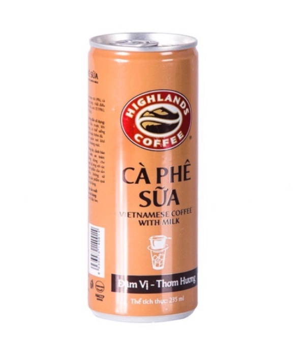 Cafe sữa Highlands Coffee (lon x 235ml)