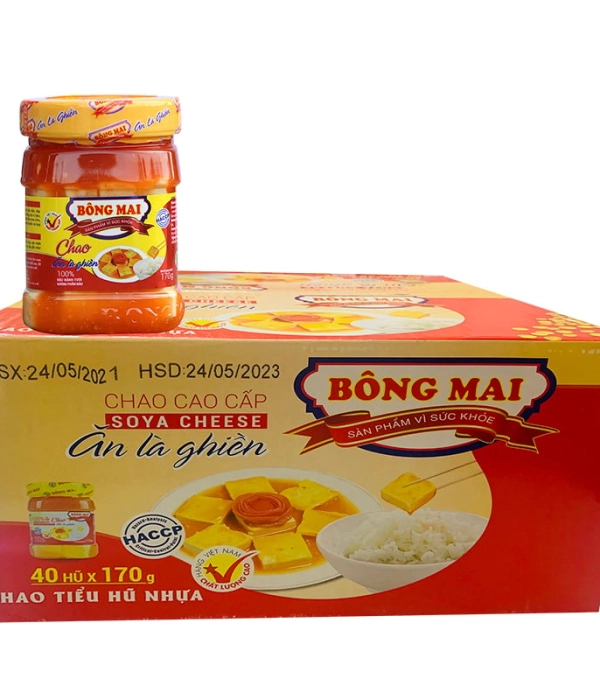 Chao bông mai (thùng 40 hũ x 170g)