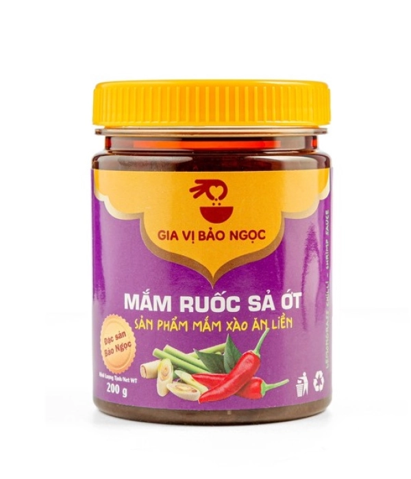 Mắm ruốc xào sả ớt Bảo Ngọc (hũ x 200g)