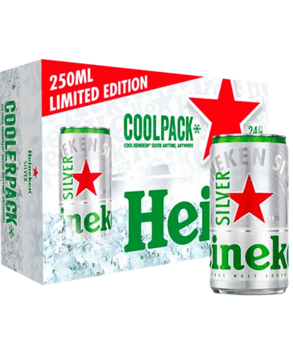 Bia Heineken lùn ( Thùng 24 lon x 250ml)