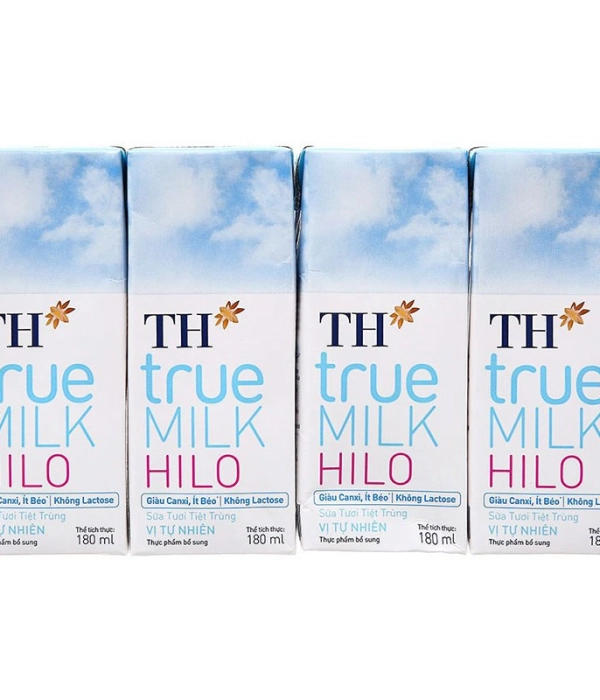 Sữa Hilo không đường ít béo vị tự nhiên TH true milk ( lốc x 180ml)