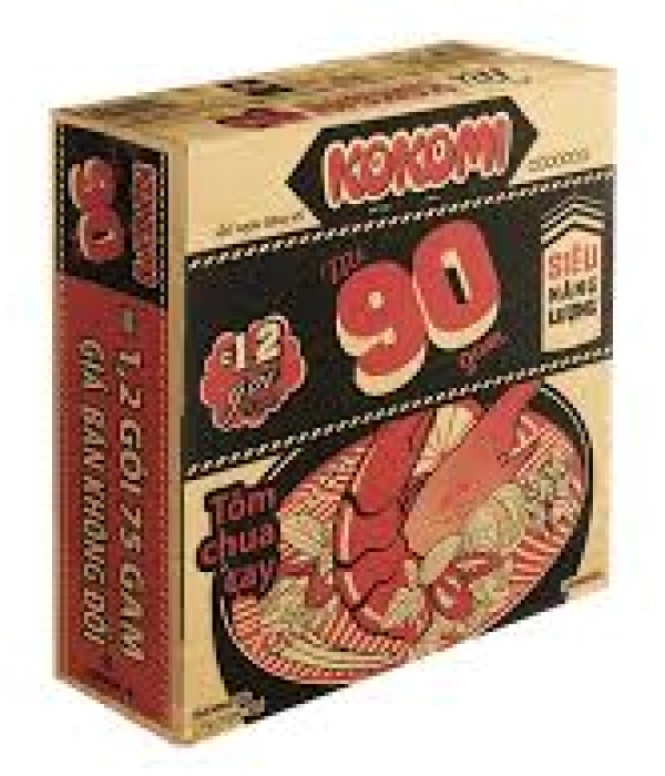 Mì Kokomi 90 tôm chua cay (thùng 30 gói x 90g)