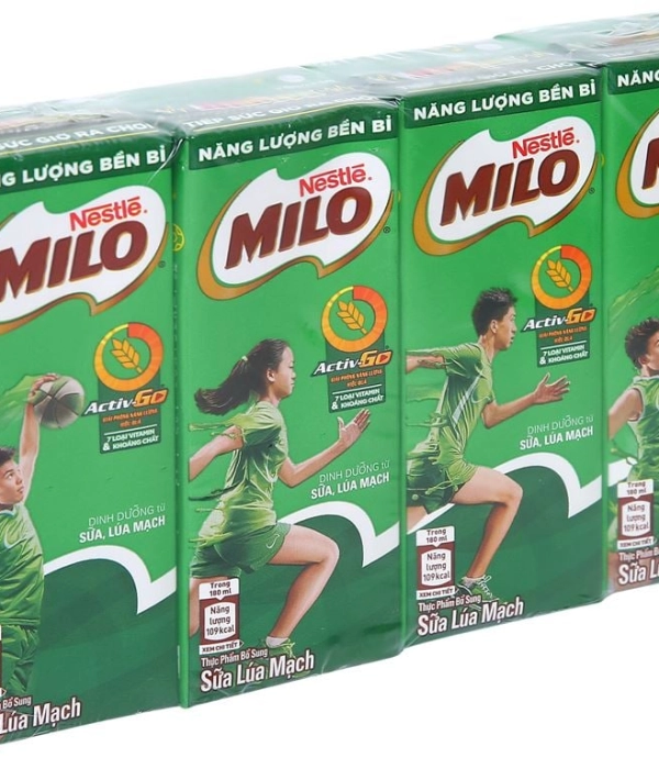 Sữa Nestle Milo lúa mạch (vỉ 4 hộp x 180ml)