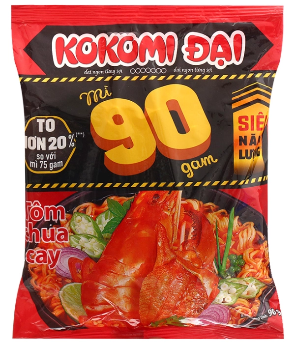 Mì Kokomi 90 tôm chua cay (gói 90g)