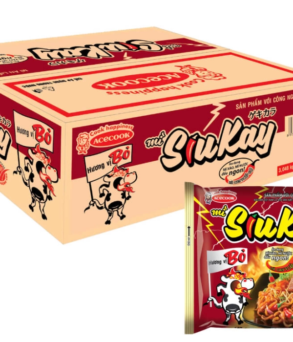 Mì Siu Kay vị bò (thùng 24 gói x 127g)