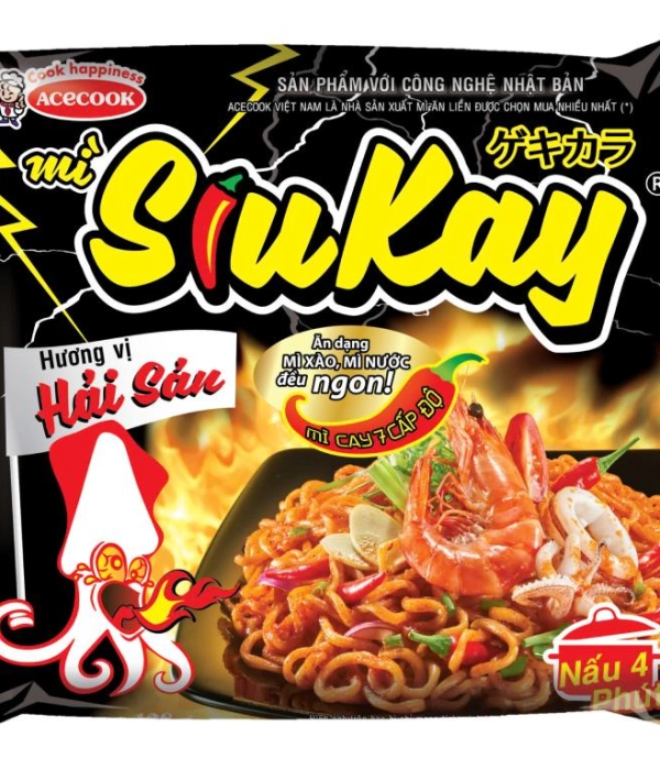 Mì SiuKay vị hải sản (gói 128g)