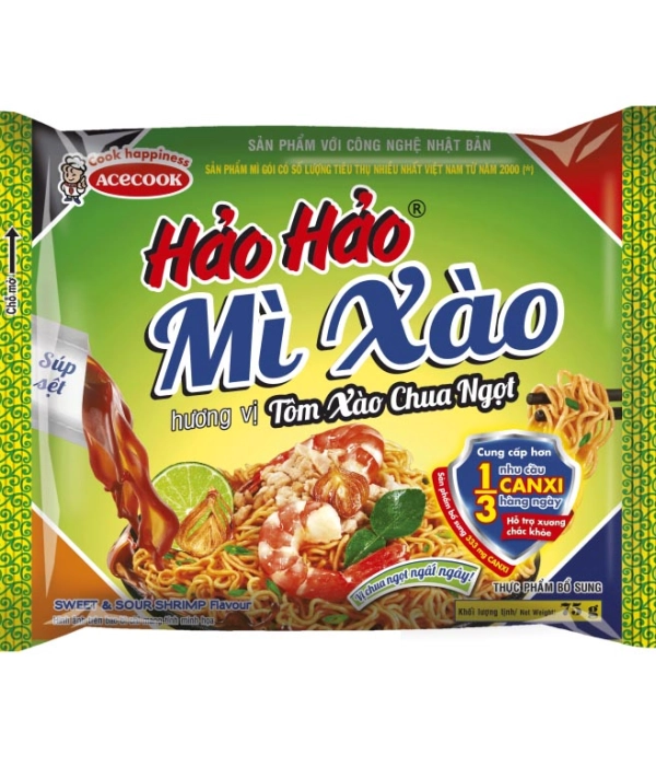 Mì Hảo Hảo xào tôm chua ngọt (gói 75g)