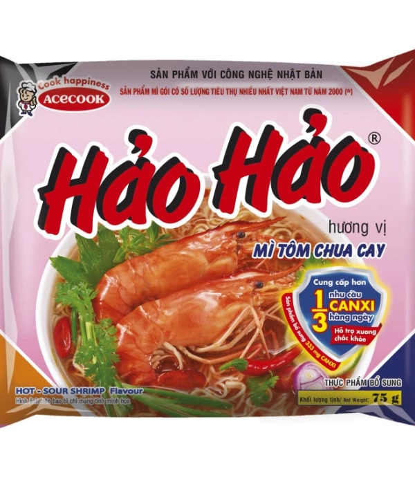 Mì Hảo Hảo tôm chua cay Acecook (gói 75g)