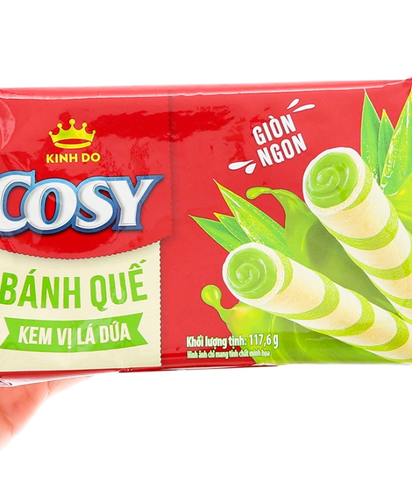Bánh quế Cosy vị lá dứa 117,6g