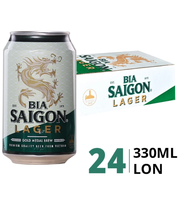 Bia Sài Gòn Lager (thùng 24 lon x 330ml)