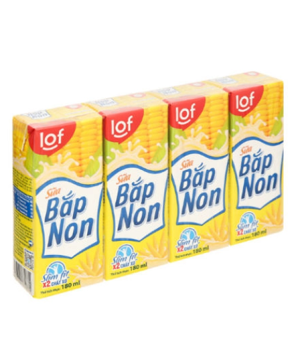 Sữa bắp non Lif (lốc 4 hộp x 180ml)