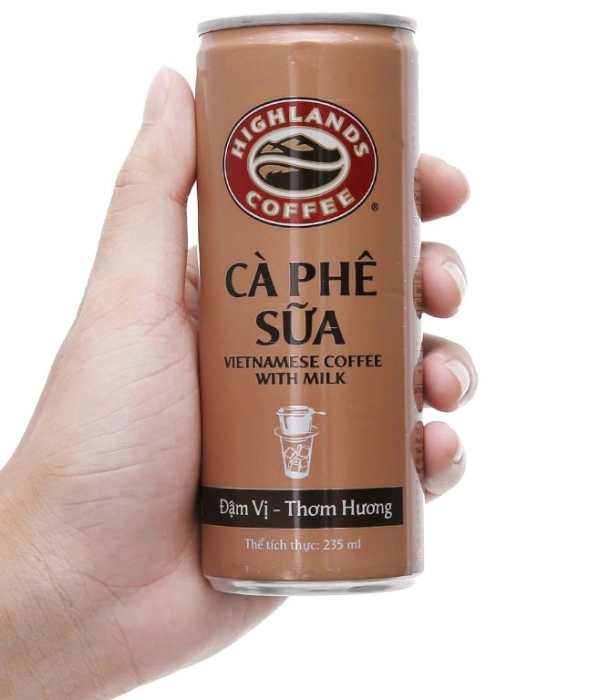 Cafe sữa Highlands Coffee (lon x 235ml)