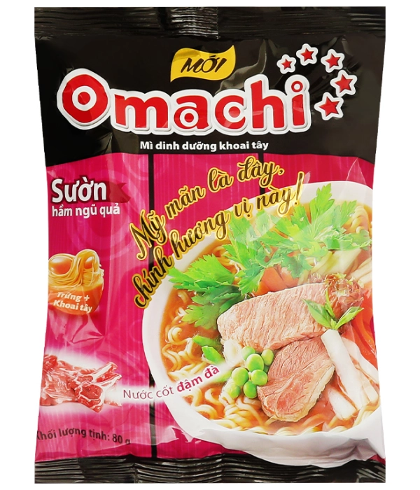 Mì omachi sườn hầm ngũ quả (gói x 80g)