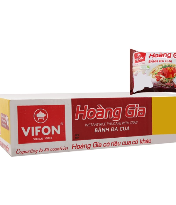 Bánh đa cua Hoàng Gia Vifon (thùng 18 gói x 120g)