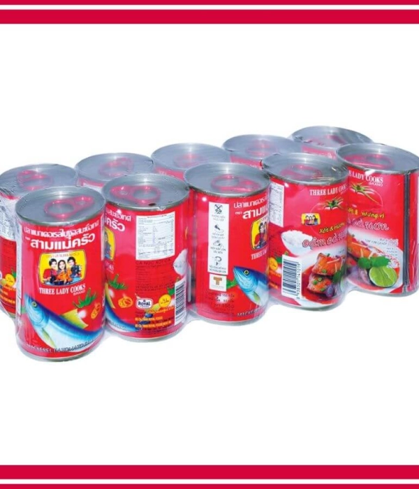 Cá mòi xốt cà đậm đà 3 Cô Gái (lốc 10 lon x 155g)