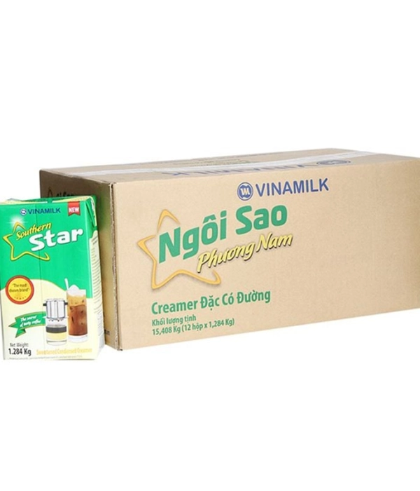 Sữa đặc Ngôi Sao Phương Nam Vinamilk (thùng 12 hộp x 1.284kg)