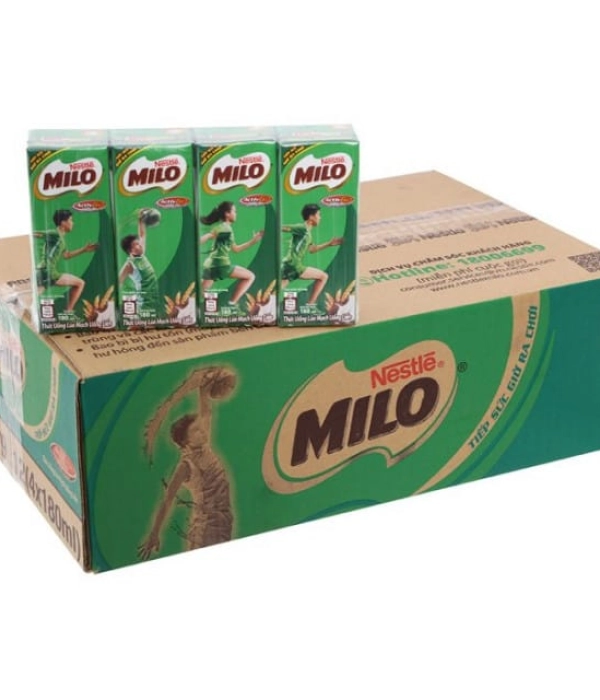 Sữa Nestle Milo lúa mạch (thùng 48 hộp x 180ml)