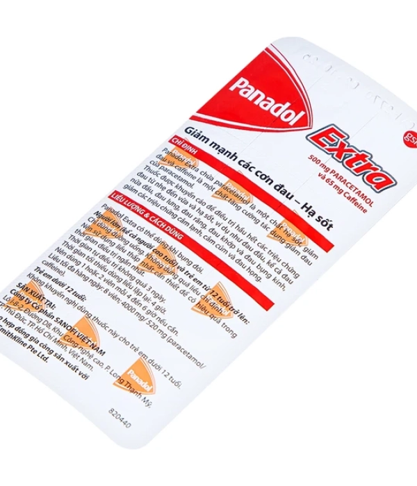 Thuốc giảm đau Panadol Extra (vỉ 12 viên)