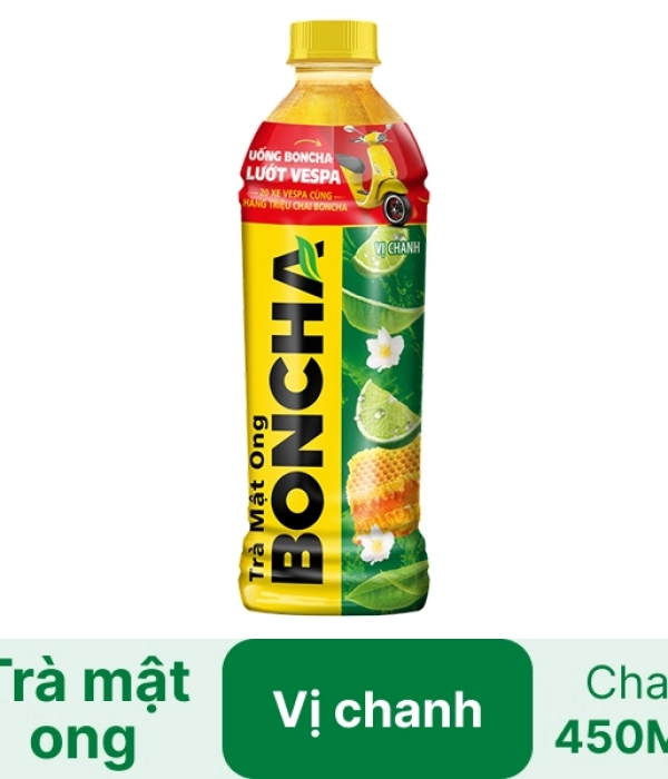 Trà mật ong Boncha vị chanh (chai x 450ml)