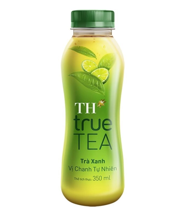 Nước TH True Tea trà xanh vị chanh tự nhiên (chai 350ml)
