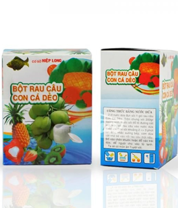 Bột rau câu con cá dẻo 3D (gói 12g) (GÓI)