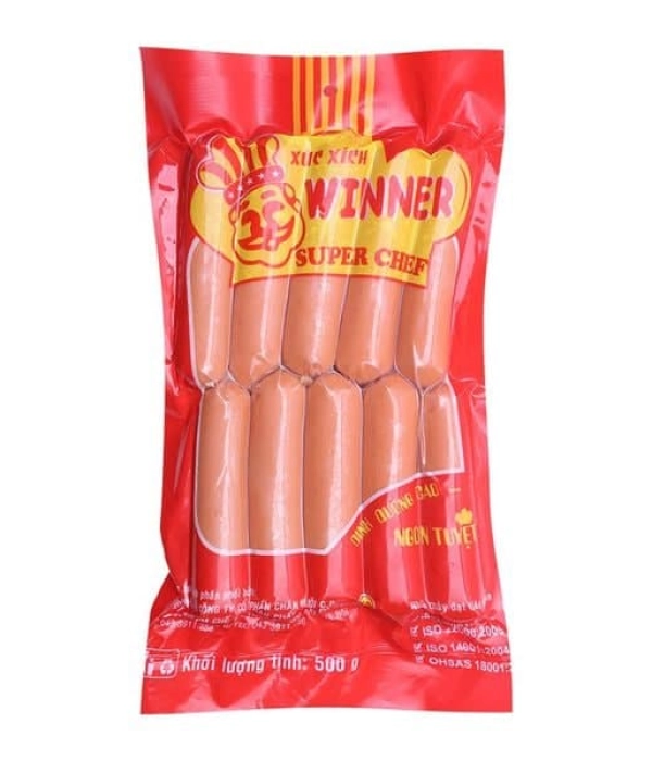 Xúc xích Winner ( Gói x 10 cái x 500g )