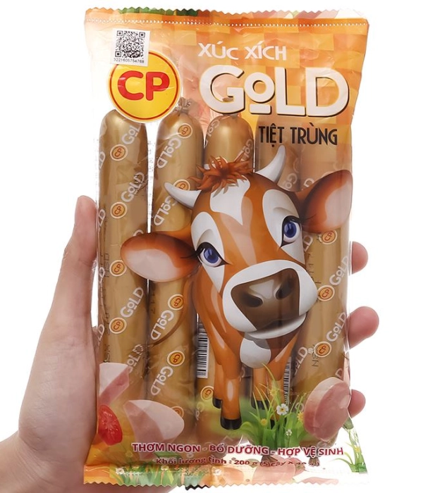 Xúc xích tiệt trùng Gold (5 cây x 40g)